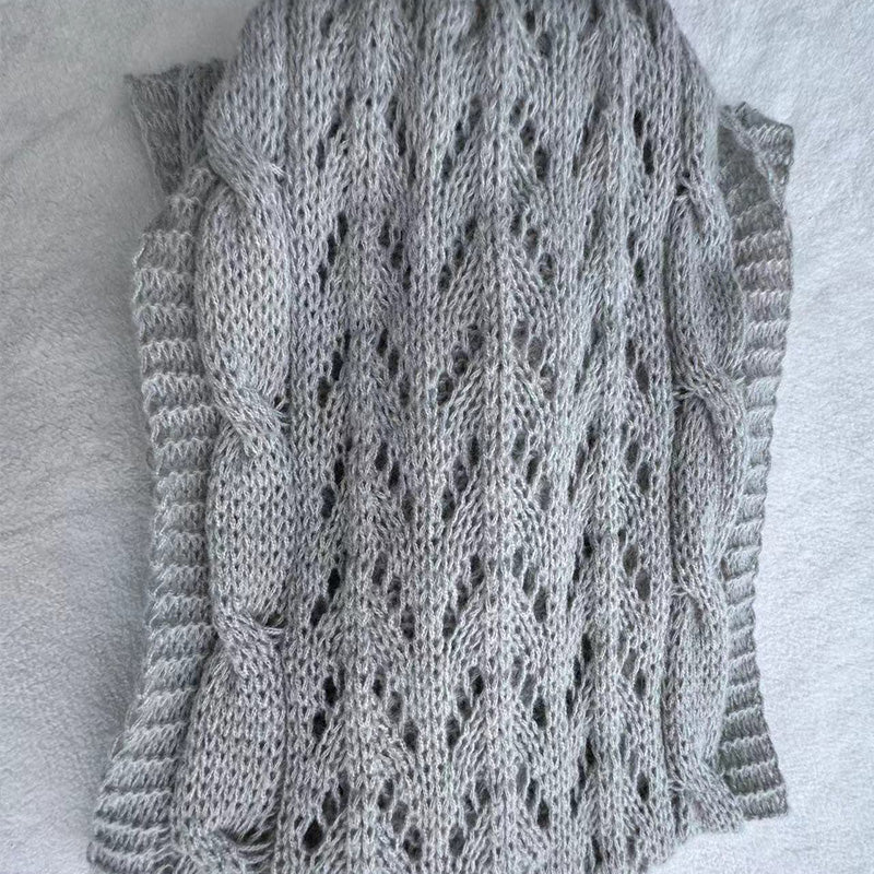 Martalvo ™ - Women's Wrap Knit Shawl with Sleeves